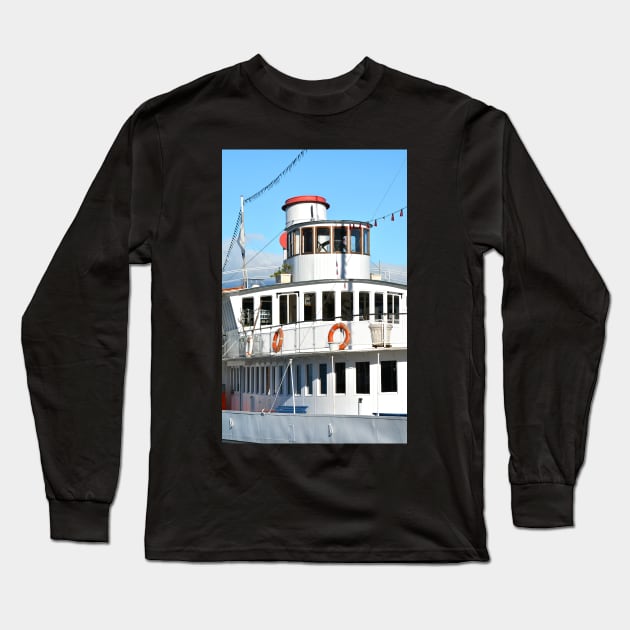 Cruising Lake Geneva Long Sleeve T-Shirt by AlexaZari